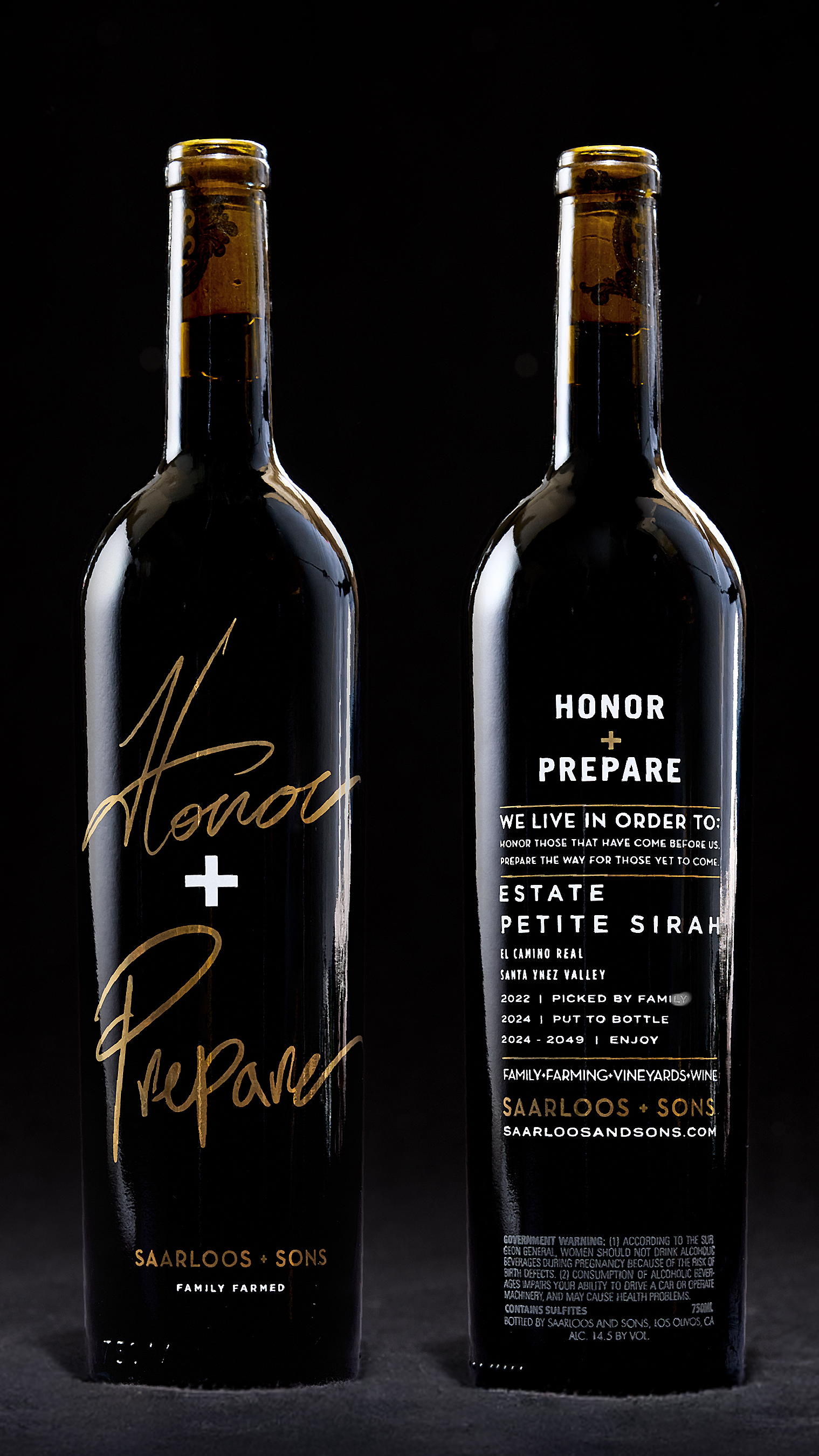 Saarloos Family Petite Sirah 2022 - Estate Grown Wine from Santa